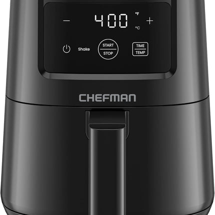 2 Qt Mini Air Fryer – Digital Space-Saving Compact Air Fryer with Nonstick and Dishwasher Safe Basket, Quick & Easy Meals in Minutes, Features Digital Timer and Shake Reminder – Black