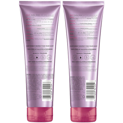L'Oreal Paris Everpure Moisture Shampoo and Conditioner Set, Sulfate-Free Hair Care for Dry or Color-Treated Hair with Rosemary Botanicals, 17 Fl Oz Set