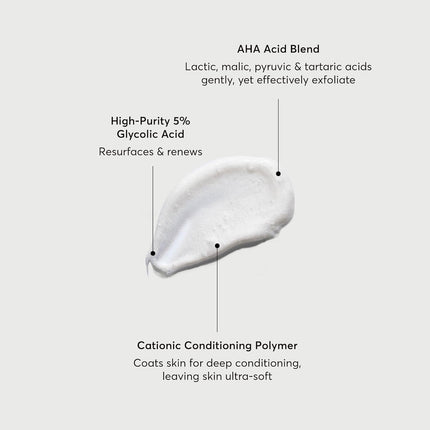 the Smoother Glycolic Acid Exfoliating Body Wash, Soft & Smoothing Cleanser, 16.9 Oz