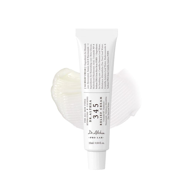 345 Relief Cream | Daily Face Moisturizer for Soothing Recovery and Blemish Care with PDRN & Niacinamide | Korean Vegan Skincare for All Skin Types, 0.50 Fl Oz (Ver.2 - Pack of 1)