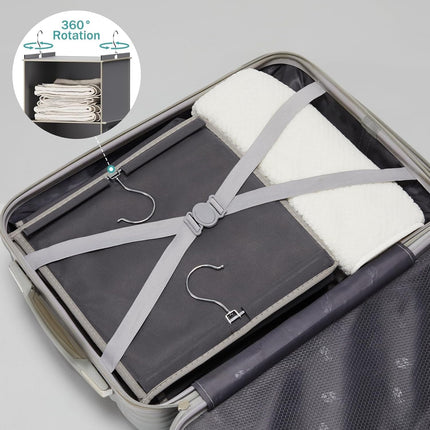 Hanging Closet Organizer and Storage, 6-Shelf, Grey | Dorm Room Essentials for Guys, Clothes Organizer with 2 Side Pockets, Hanging Shelves for Closet Storage, Breathable Fabric