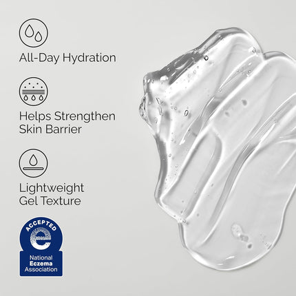 Natural Moisturizing Factors + Beta Glucan, Lightweight Gel Moisturizer for All-Day Hydration, 3.4 Fl Oz