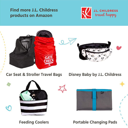 Cups 'N Cargo Universal Stroller Caddy Organizer - Essential Travel Accessories for Baby Stroller, Includes Cup Holders & Mesh Storage Bag, Fits Uppababy, Doona, Nuna, & More - Black