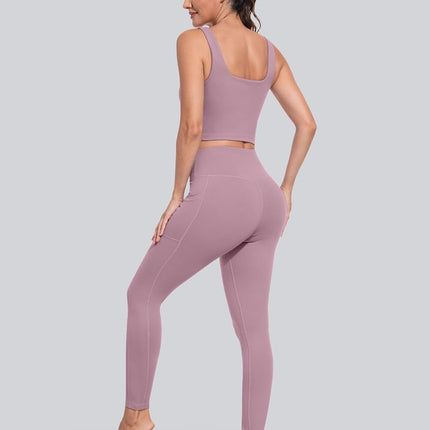 Leggings with Pockets for Women, High Waisted Tummy Control Workout Yoga Pants