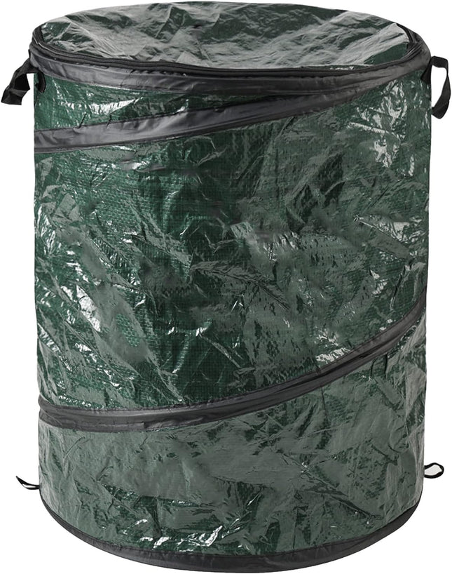 29.5-Gallon Pop up Outdoor Garbage Can - Collapsible Trash Can for Parties, Yard Waste, or Laundry - Camping Accessories by