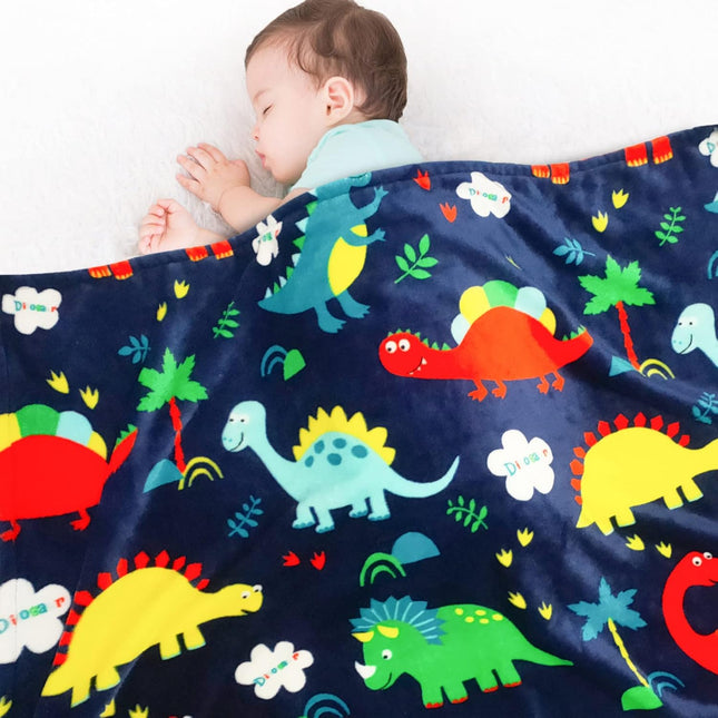 Toddler Blanket for Boys and Girls, Plush and Thick Dinosaur Blanket Birthday Gifts for Toddler and Baby (Dinosaur, 30X40 Inches)