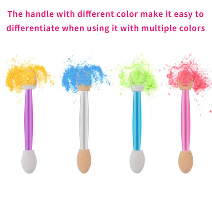 Cuttte Disposable Eyeshadow Sponge Applicators – 120-Piece Dual-Sided Makeup Applicators with Storage Container