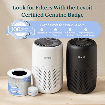 LEVOIT Compact Air Purifier – Small Air Cleaner with Fragrance Sponge for Home & Bedroom
