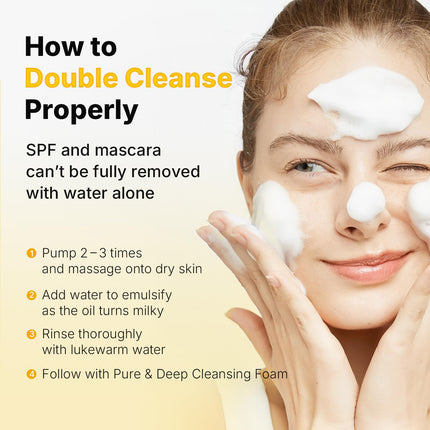 MANYO Pure Cleansing Oil – Korean Facial Oil Cleanser for Makeup Removal & Blackhead Care, Natural Hydrating Face Cleanser for Double Cleansing, 6.76 Fl Oz (200ml)