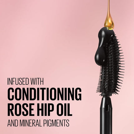 Maybelline Lash Sensational Washable Mascara – Lengthening & Volumizing Mascara for a Full Fan Effect, Blackest Black, 1 Count