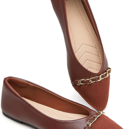 BABUDOG Women's Ballet Flats – Crimped Faux Suede Pointed-Toe Dress Shoes
