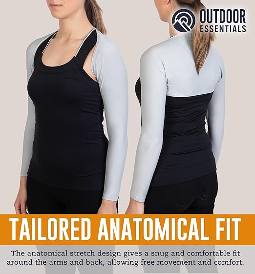 Women's UV Protection Arm Sleeves - Stylish Golf Shawl & Workout Shrug Bolero for Sun Safety