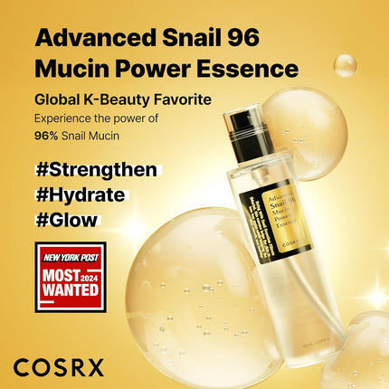 COSRX Snail 96% Mucin Essence 2-Pack & Retinol 0.1% Cream Mini Sample – Korean Skincare Set
