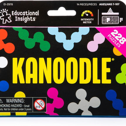 Educational Insights Kanoodle Brain Teaser Puzzle Game – 2D & 3D Logic Puzzles with 12 Pieces & Carrying Case, Ages 7+
