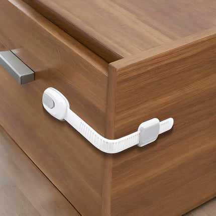 Baby Proof Cabinet Locks 12-Pack – Adjustable Child Safety Straps for Cabinets, Drawers & Doors