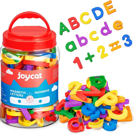 Magnetic Letters & Numbers Learning Set – Alphabet, Number & Math Symbol Fridge Magnets for Kids Ages 3+