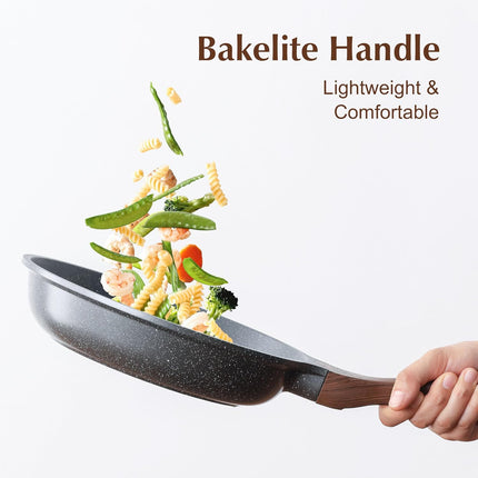 SENSARTE Nonstick Frying Pan – 9.5-Inch Swiss Granite-Coated Omelet Skillet