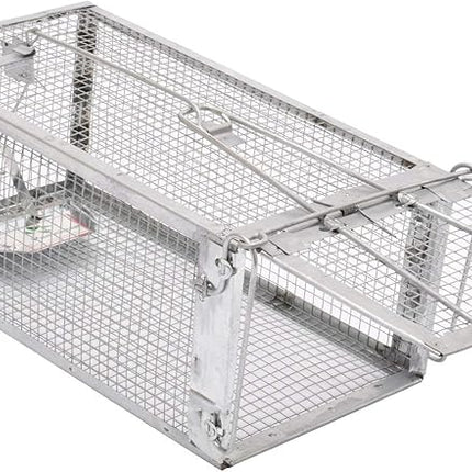 Kensizer Humane Live Animal Cage Trap – Medium, 12 x 6.5 x 5 Inches