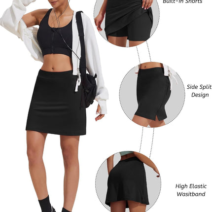 Women'S Active Performance Skort Lightweight Skirt for Running Tennis Golf Workout Sports