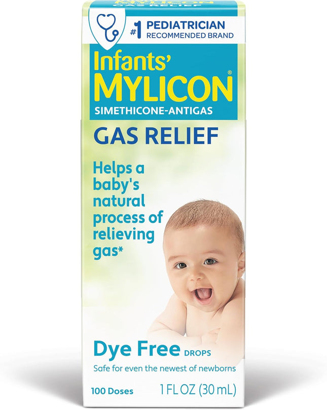 Baby Digestive Comfort Gas Drops – Dye-Free Infant Gas Relief Formula, 1 Fluid Ounce