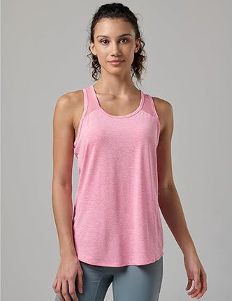Women's 5-Pack Workout Tank Tops – Athletic Racerback Mesh Sleeveless Shirts for Yoga, Gym, Running & Fitness