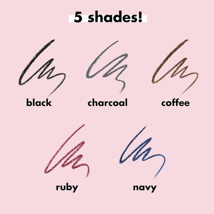 e.l.f. No Budge Retractable Eyeliner – Creamy Ultra-Pigmented Waterproof Eyeliner Pencil for Bold Defined Eyes, Long-Lasting, Vegan & Cruelty-Free, Coffee