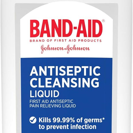 BAND-AID Antiseptic Wound Cleanser – No-Sting Kids Foam 2.3 fl oz or Pain-Relieving Liquid 6 fl oz