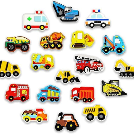19Pcs|30Pcs Truck Cars Shoe Charms PVC Shoe Jewelry Decoration,Accessories Pins for Boys Girls and Teens Party Favors Birthday Gifts