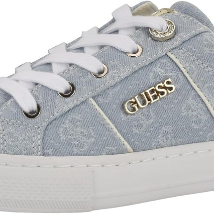 GUESS Women’s Loven Sneakers – Quilted Lace-Up Platform Fashion Shoes