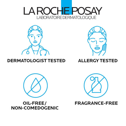 La Roche-Posay Toleriane Hydrating Gentle Facial Cleanser – Fragrance-Free Face Wash with Niacinamide & Ceramides, Moisturizing Cleanser for Sensitive Normal to Dry Skin