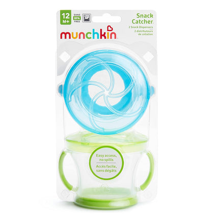 Munchkin Snack Catcher Toddler Cups 2-Pack – 9 oz Spill-Proof Snack Containers with Soft Flap Lids