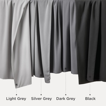 Bedsure Purewoven Bamboo Rayon Pillow Cases Queen Set of 2 – Cooling Pillowcases for Hot Sleepers, Silky Soft Pillow Covers with Envelope Closure, Dark Grey, 20 x 30 Inches