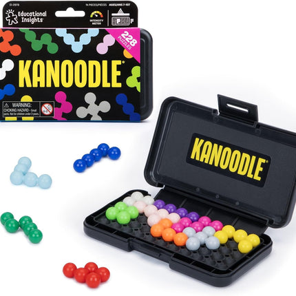 Educational Insights Kanoodle Brain Teaser Puzzle Game – 2D & 3D Logic Puzzles with 12 Pieces & Carrying Case, Ages 7+