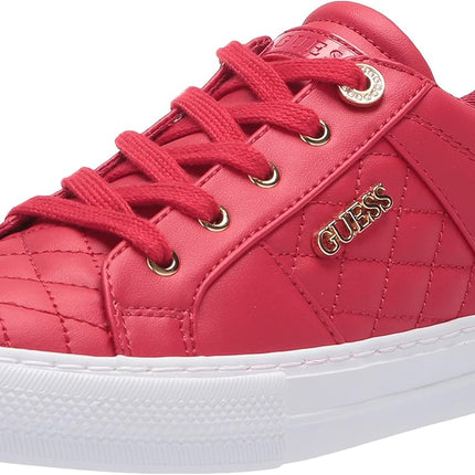 GUESS Women’s Loven Sneakers – Quilted Lace-Up Platform Fashion Shoes