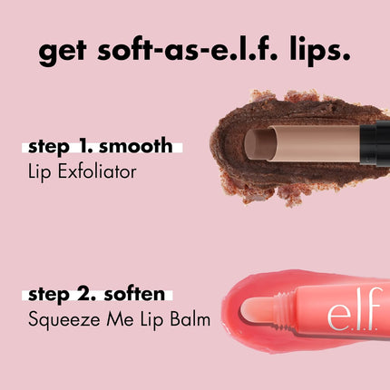 e.l.f. Squeeze Me Lip Balm – Hydrating Tinted Lip Balm with Hyaluronic Acid, Sheer Buildable Color, Moisturizing Vegan & Cruelty-Free Lip Care, Strawberry