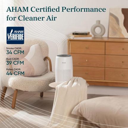 LEVOIT Compact Air Purifier – Small Air Cleaner with Fragrance Sponge for Home & Bedroom