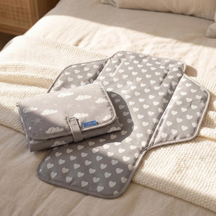 Baby Portable Changing Pad Travel - Waterproof Compact Diaper Changing Mat - Lightweight & Foldable Baby Diaper Changer, Newborn Shower Gifts