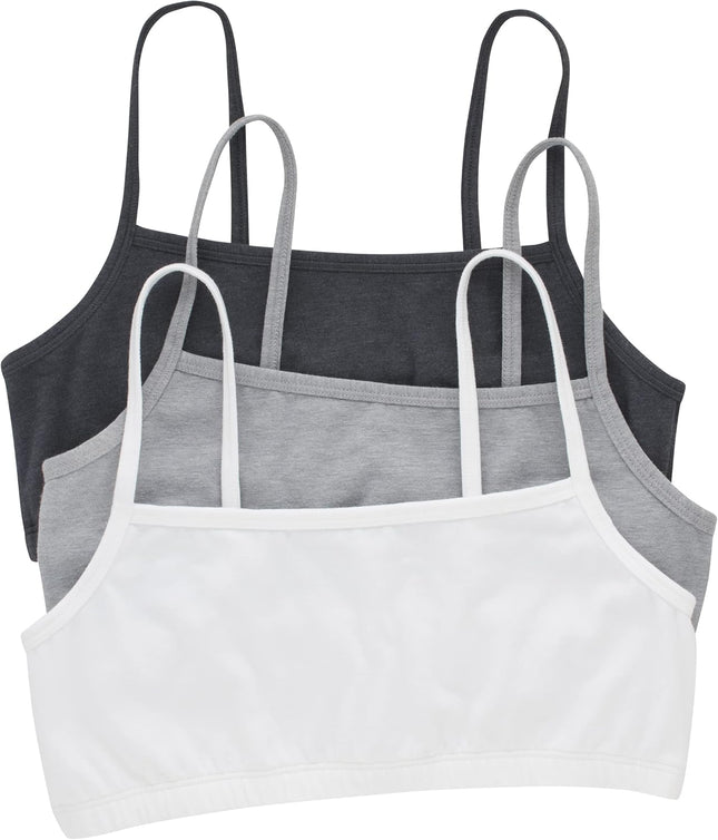 Women'S String Bralette Pack, 3-Pack, Cotton Sports Bralette Bras for Women, Solid or Assorted Wireless Bras