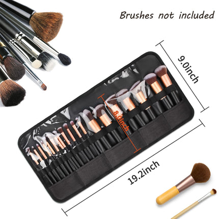 Makeup Brush Holder,Makeup Brush Organizer,Travel Makeup Brushes Bag Cosmetic Bags Pouch for Women Cosmetic Brushes Makeup Artist -Brushes Not Included