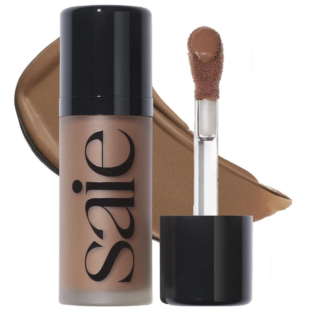 Dew Bronze - Hydrating Liquid Bronzer Stick for a Sun Kissed Glow - Liquid Contour Stick Infused with Nourishing Skin Care Ingredients - Sculpted Face Makeup Essential - Salt (0.4 Oz)