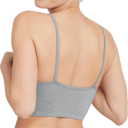 Women'S String Bralette Pack, 3-Pack, Cotton Sports Bralette Bras for Women, Solid or Assorted Wireless Bras