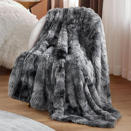 Bedsure Gentlesoft Fluffy Fuzzy Faux Fur Throw Blanket for Couch, Soft Sherpa Fleece Cozy Gifts for Women, Plush Bed Blanket Room Decor for Men, Thick Warm Teen Gifts Winter Bedding