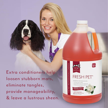 Fresh Pet Shampoo, 1-Gallon,Black