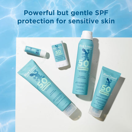 Sensitive Mineral SPF 50 Sunscreen Lotion, 100% Mineral Sunscreen, UVA/UVB Protection, Infused with Organic Aloe Vera, Soothes and Hydrates, 5 Fl Oz