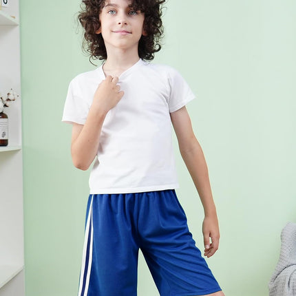 5 Pack Boys Athletic Shorts Boys Shorts Mesh Basketball Soccer Quick Dry Gym Clothes for Kids with Drawstring