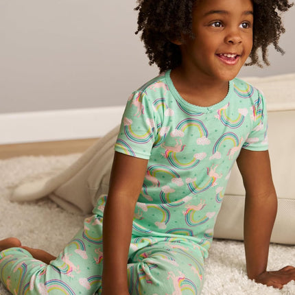 Girls 6-Piece Snug Fit Cotton Pajama Set