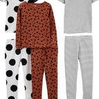 7 / Brown Animal Print/Grey Polka Dot/White Stripe