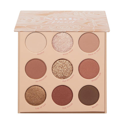 Nude Mood Eyeshadow Palette - Brown & Copper Palette with Metallic and Matte Finishes - High-Pigment Eye Makeup with a Long-Wearing Formula (0.3 Oz)