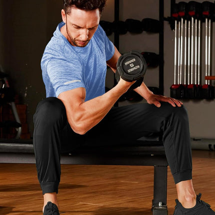 Mens Workout Shirts Short Sleeve Athletic Dry Fit Tshirts Shirts Running Gym Crewneck T-Shirts
