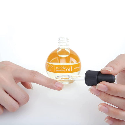 Naturale Milk & Honey Revitalizing Cuticle Oil, Lightweight Fast-Absorbing Hydrating Nail & Cuticle Conditioner, Cold-Pressed Oils + Vitamin E, 2.30 Fl Oz